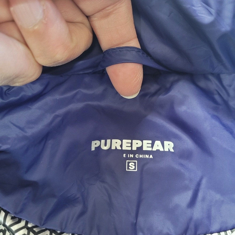 Purepear Womens Blue Quilted Down Puffer Parka Jacket Size S AW23C01 - Picture 5 of 11